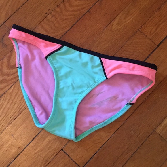 Xhilaration bikini bottom color block - Picture 1 of 3